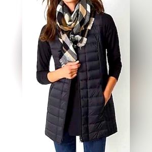 JJill tunic length down filled vest.